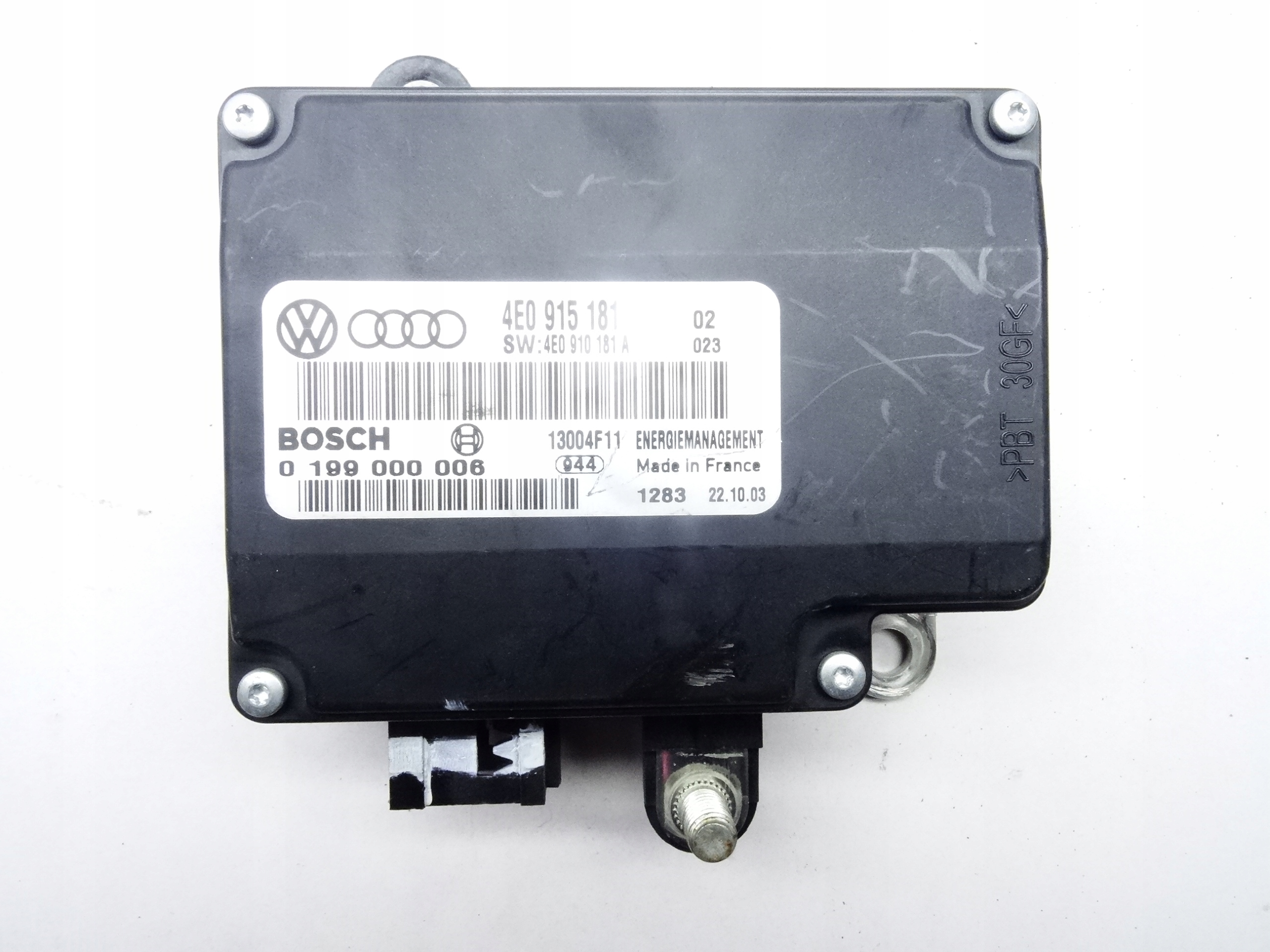 AUDI A8 D3 03-07 MODUL AKUMULAORA KLEMY NAPIĘCIA 4E0915181