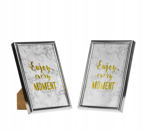 

2x Ramka na zdjęcie 10x15 cm Srebrna