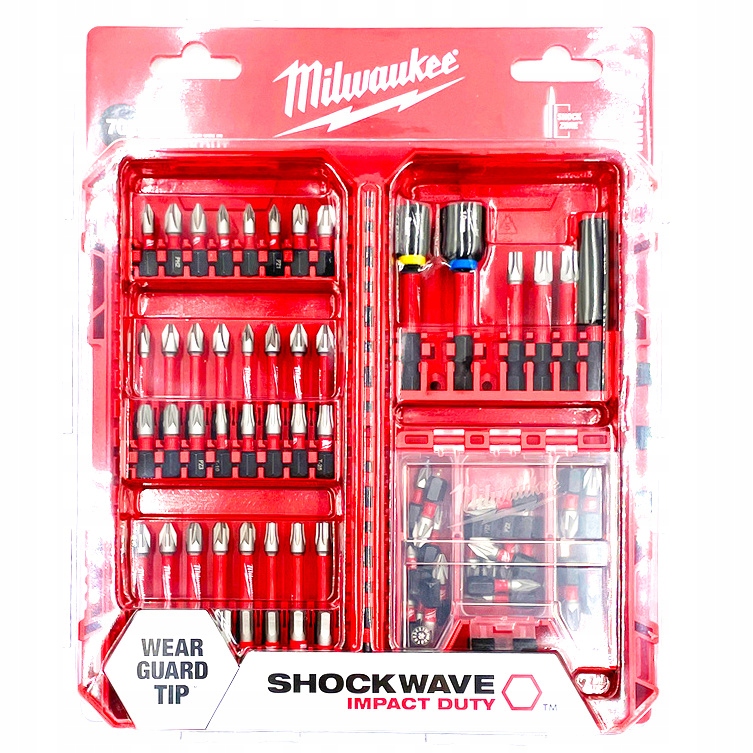 Zestaw Bitów Udarowych Shockwave Ph Pz Torx 70szt Milwaukee 4932492007