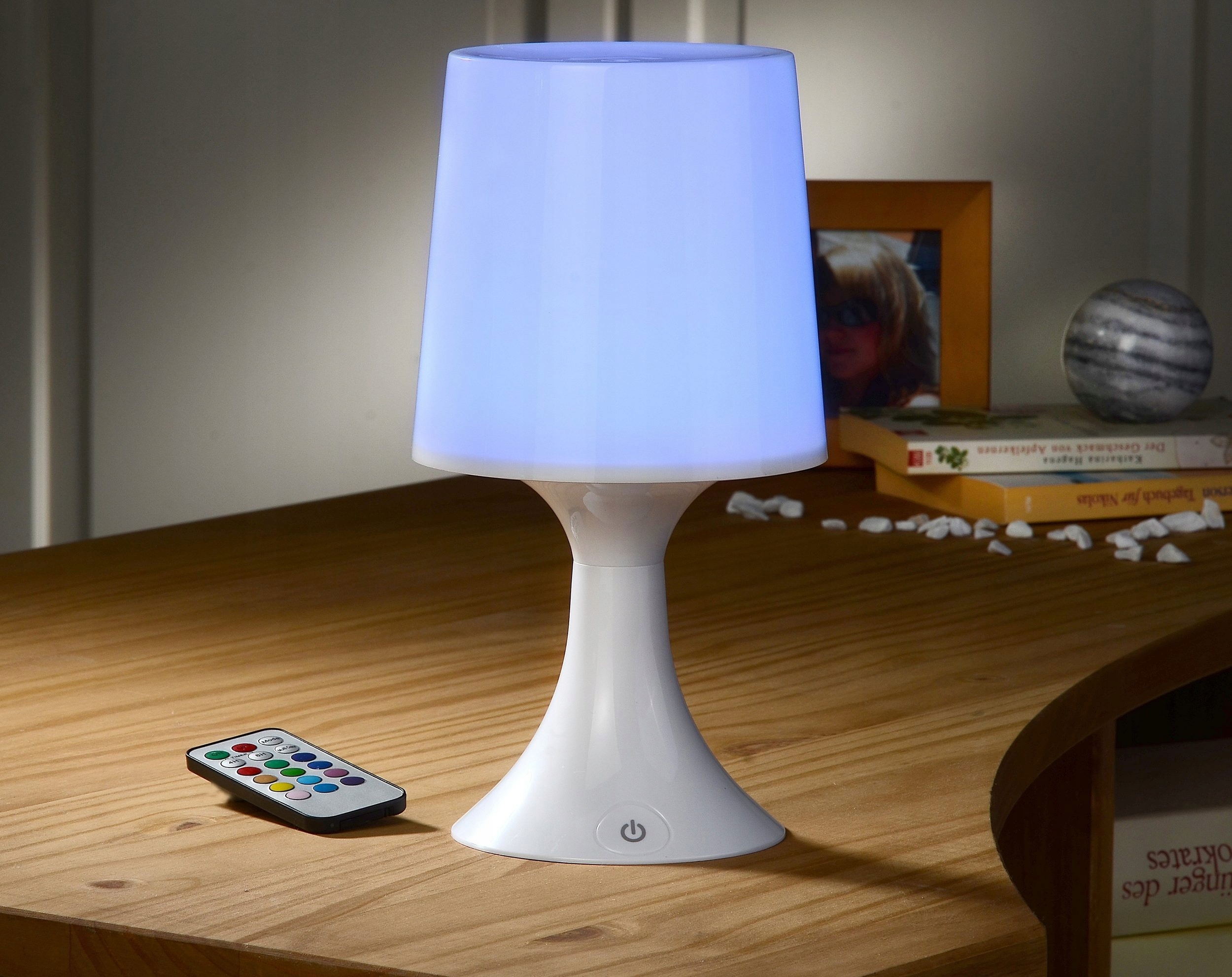 LAMPKA LED STOŁOWA NOCNA WIELOKOLOROWA + PILOT Marka bez marki