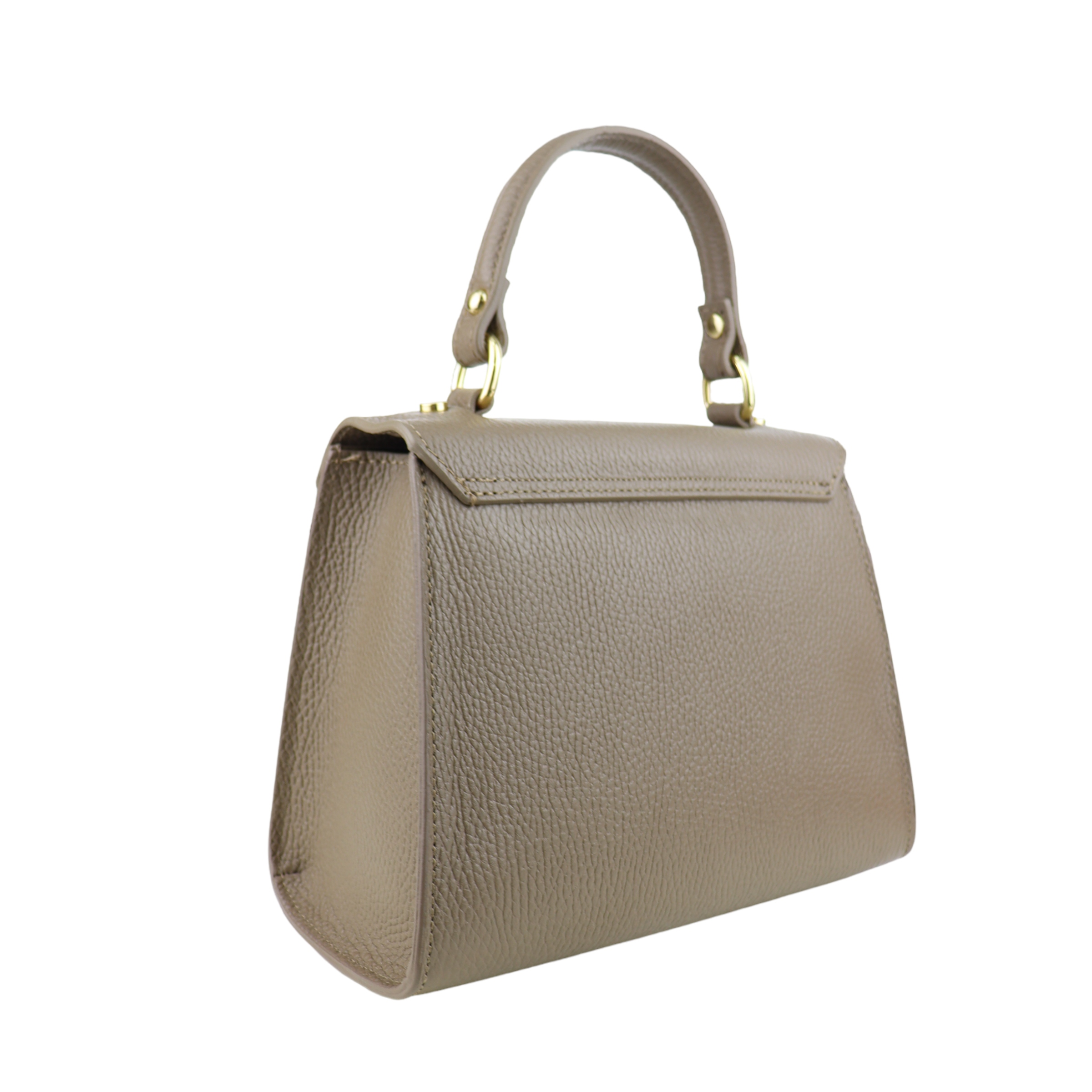 Torebka Skóra naturalna Bożena Cappuccino Model Bożena