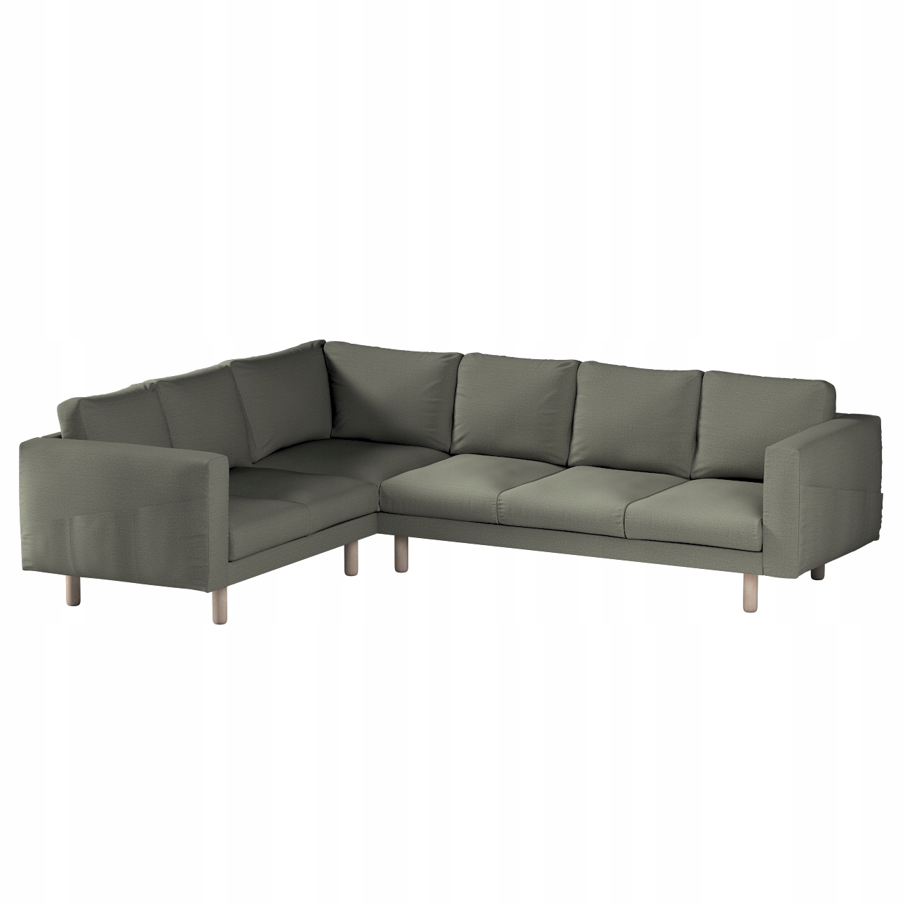 Dekoria potah na rohovou pohovku Norsborg pro 5 osob Ikea šedý