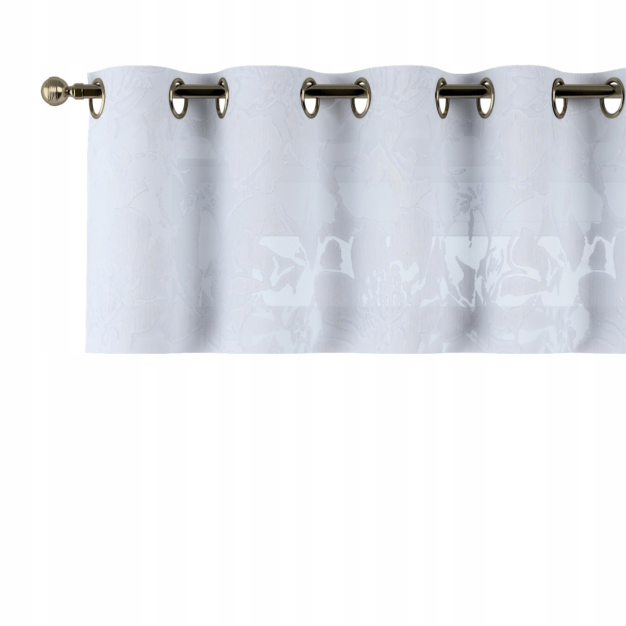 Lambrequin na kolieskach 390 x 40 cm biely