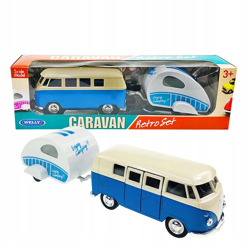 

Auto Volkswagen Bus T1 Z Przyczepą Campingową
