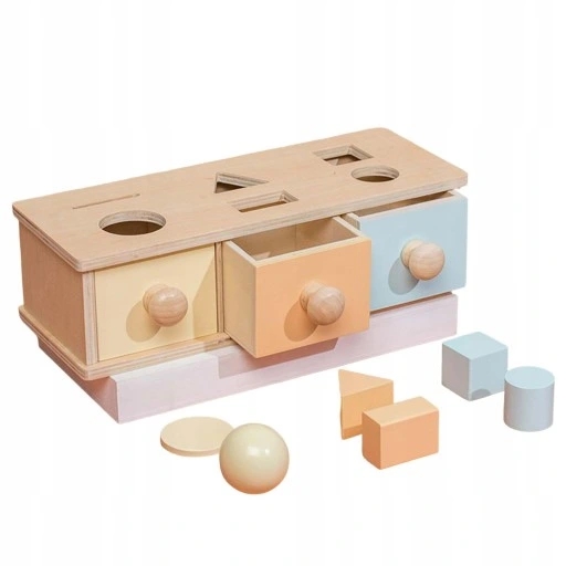 Montessori Object Permanence Box z szufladą