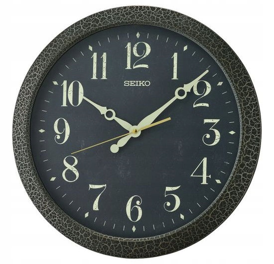 Čitateľné Klasické Retro Okrúhle Veľké Japonské Hodiny Seiko QXA815K 41 cm