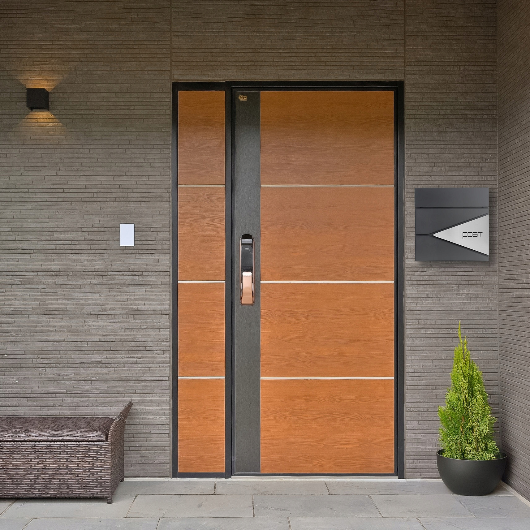 Poštovní Schránka Na Dopisy Novinová Moderní Velká Ocelová Antracit