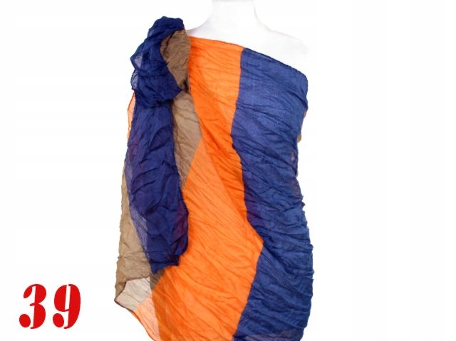 PRZEWIEWNE PAREO PLAŻOWE KOLOROWE PASY 257-39 Płeć kobieta