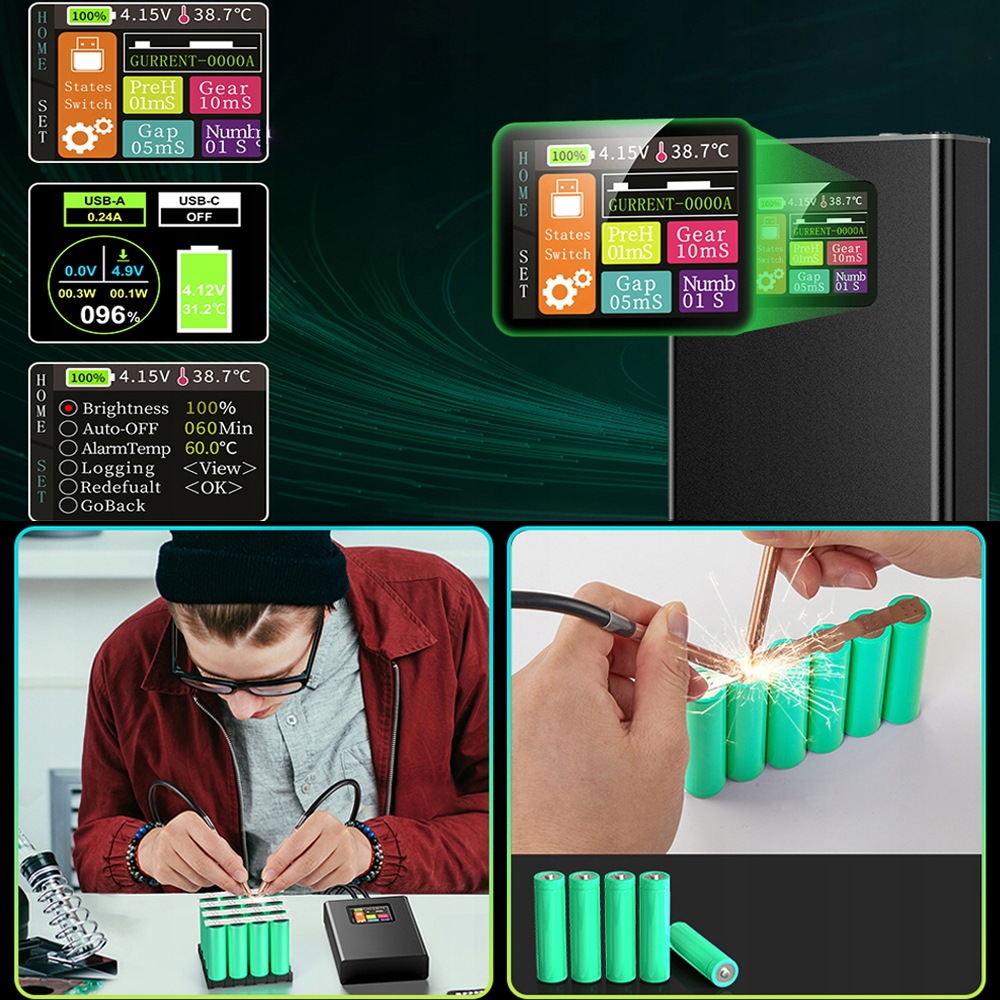 Zgrzewarka Punktowa Do Bateria + 2M Arkusze niklu Marka inna