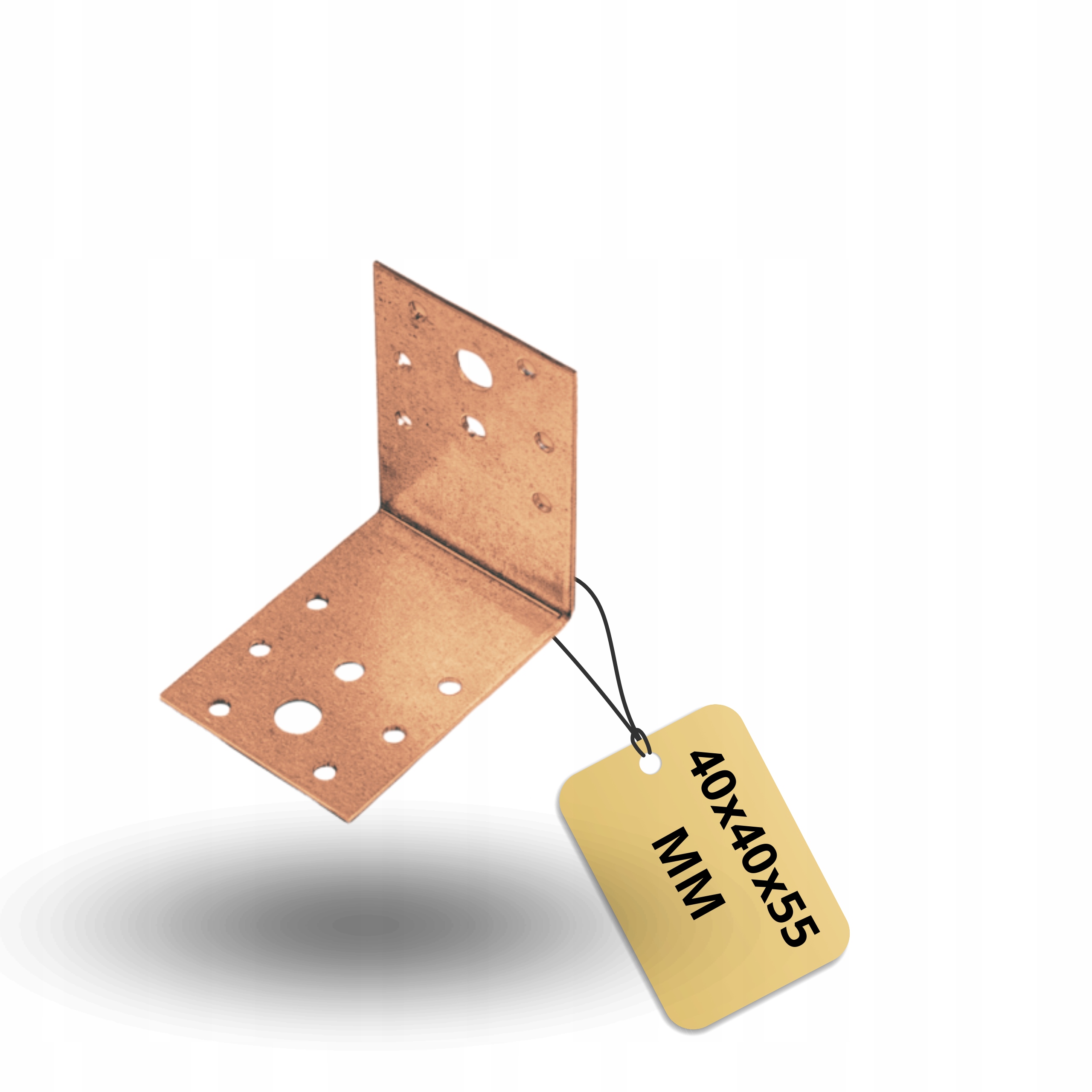 Sada 50 Ks Stavební Úhelník Pozink Montážní Tesařský 40X40X55 mm