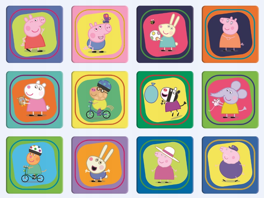 PUZZLE 2W1+MEMOS RADOSNE CHWILE ŚWINKA PEPPA 93331