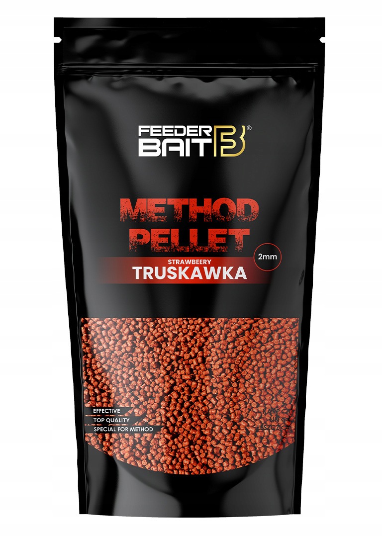 Feeder Bait Pellet 2mm 800g Truskawka
