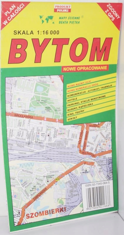 Bytom Plan miasta 1:16000