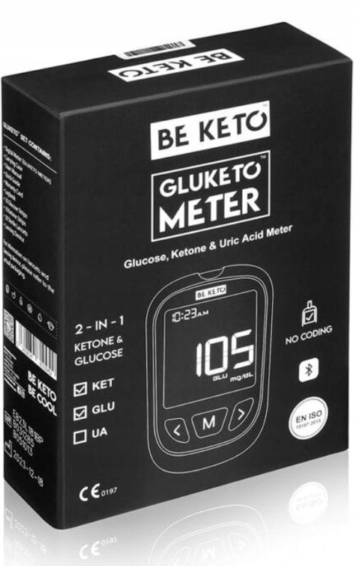 GluKeto Meter Glukometr & Ketometr (Zestaw Startowy) BeKeto
