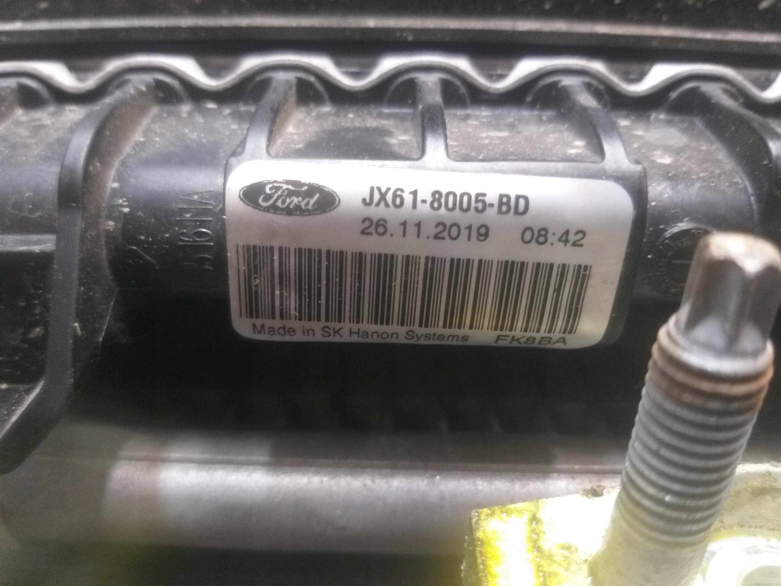 radiator 005-BD damaged
