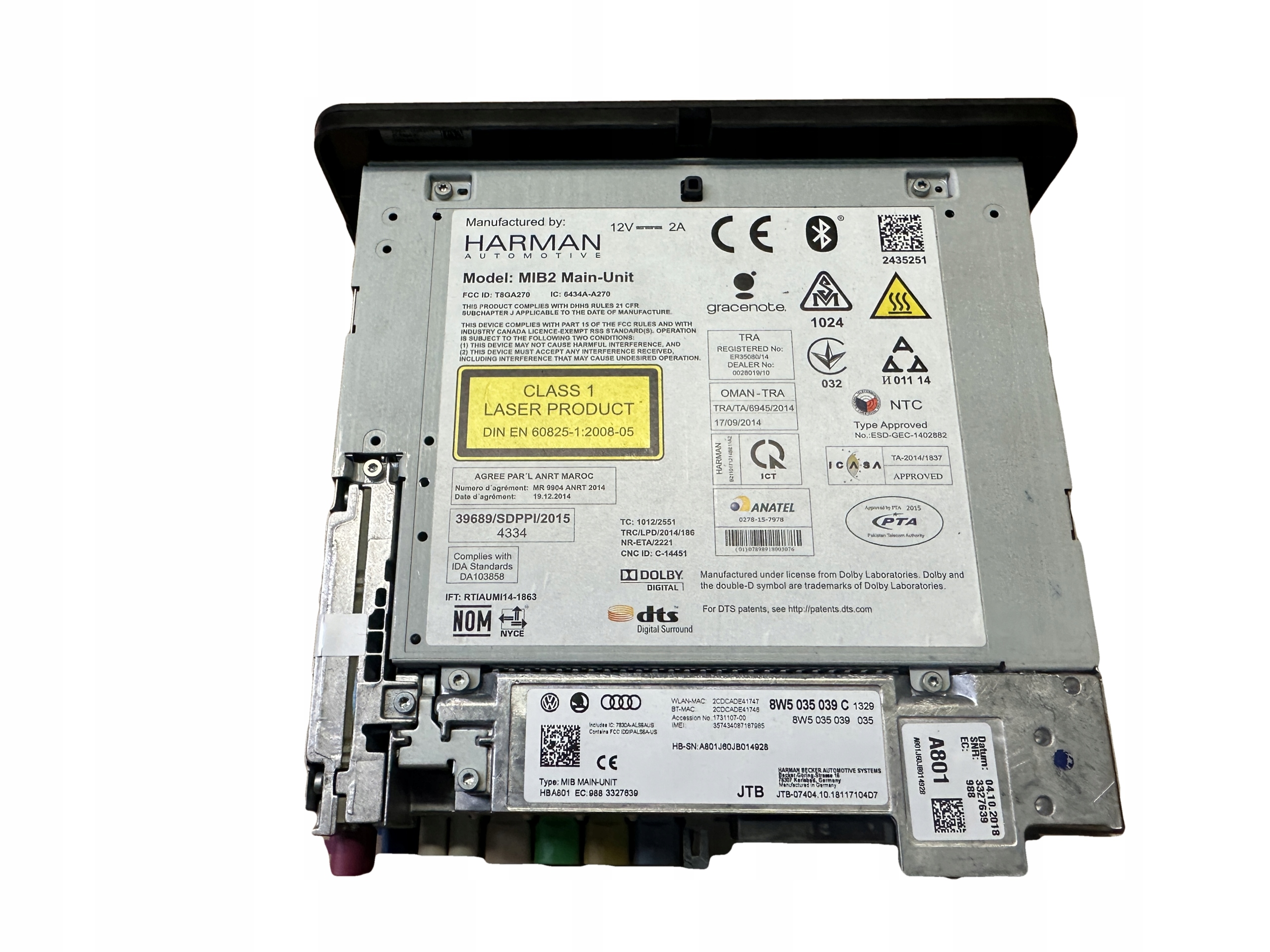 AUDI A4 A5 8W B9 Q5 navigation player 8W5035039C