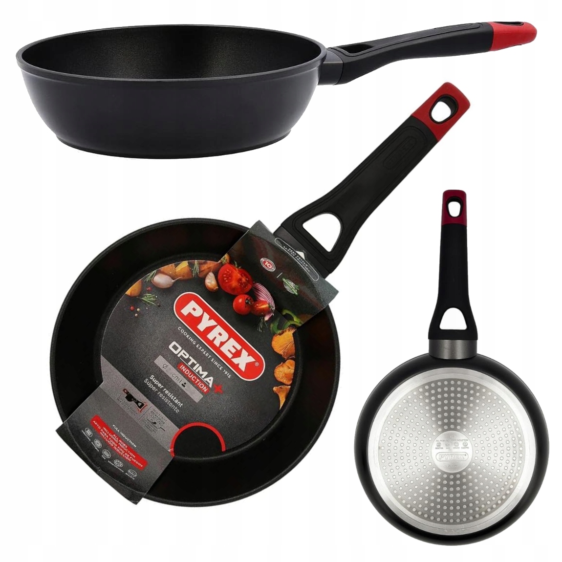 Hluboká pánev s nepřilnavým povrchem Optima+ 28 cm Pyrex indukce plyn