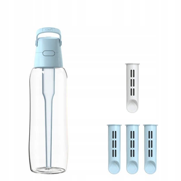 Butelka Filtrująca Dafi Solid 1l Dove Blue z 4 Wkładami