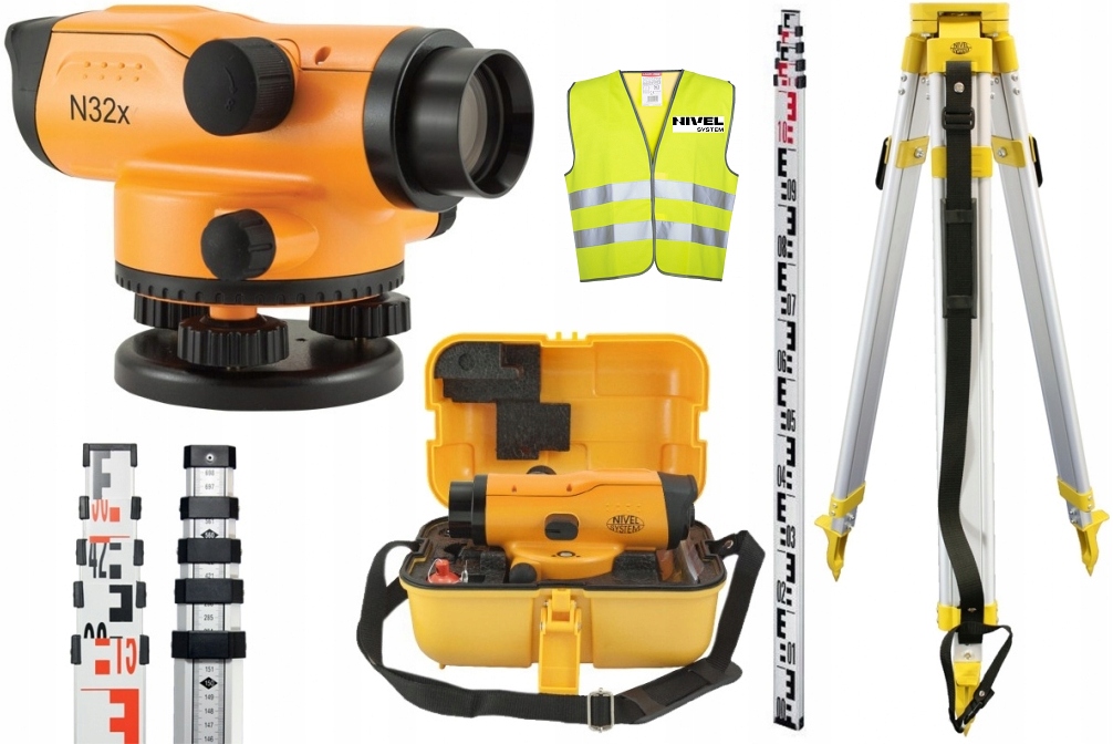 NIVEL SYSTEM N32X NIWELATOR OPTYCZNY + STATYW ŁATA