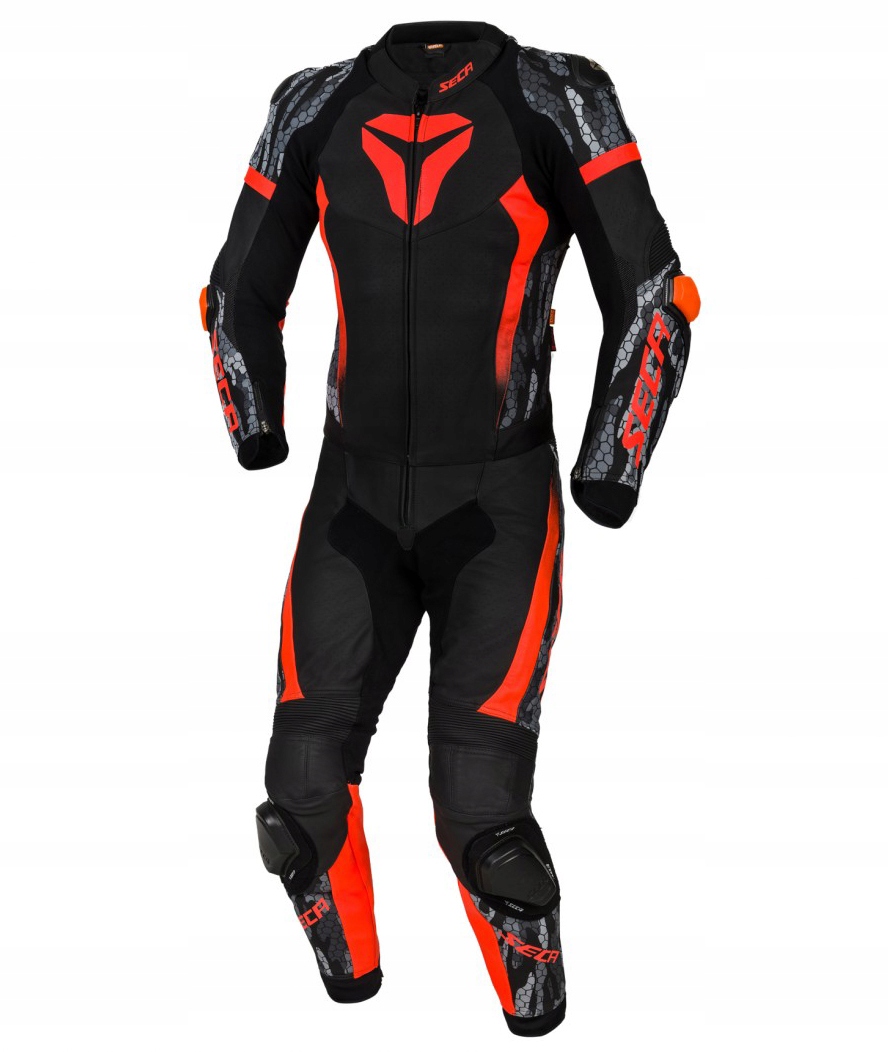 SECA KURTKA SKÓRZANA MĘSKA SRS II FLUO RED/CAMO 48 Producent SECA