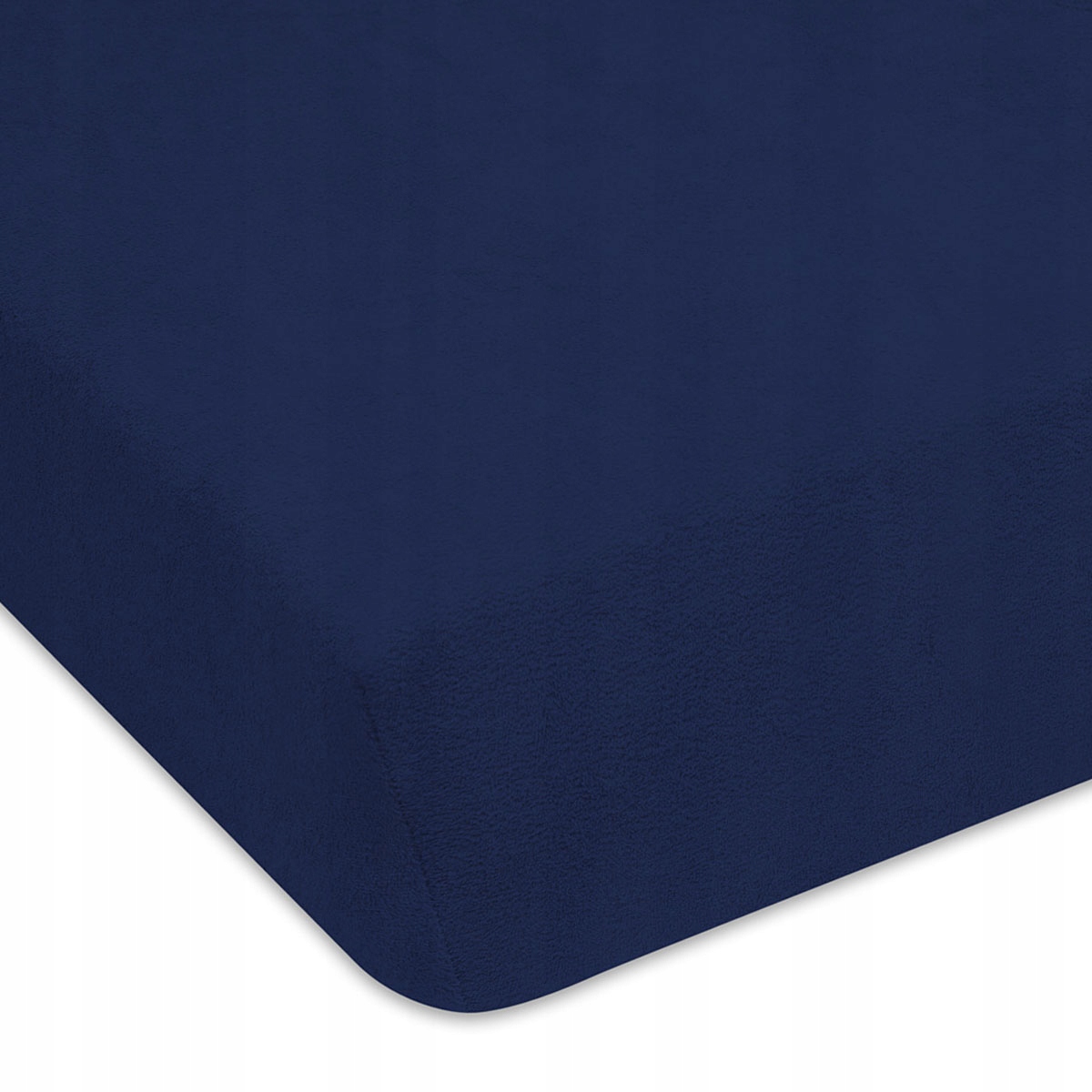 

Prześcieradło 80/160 CM Granatowe Frotte Grube