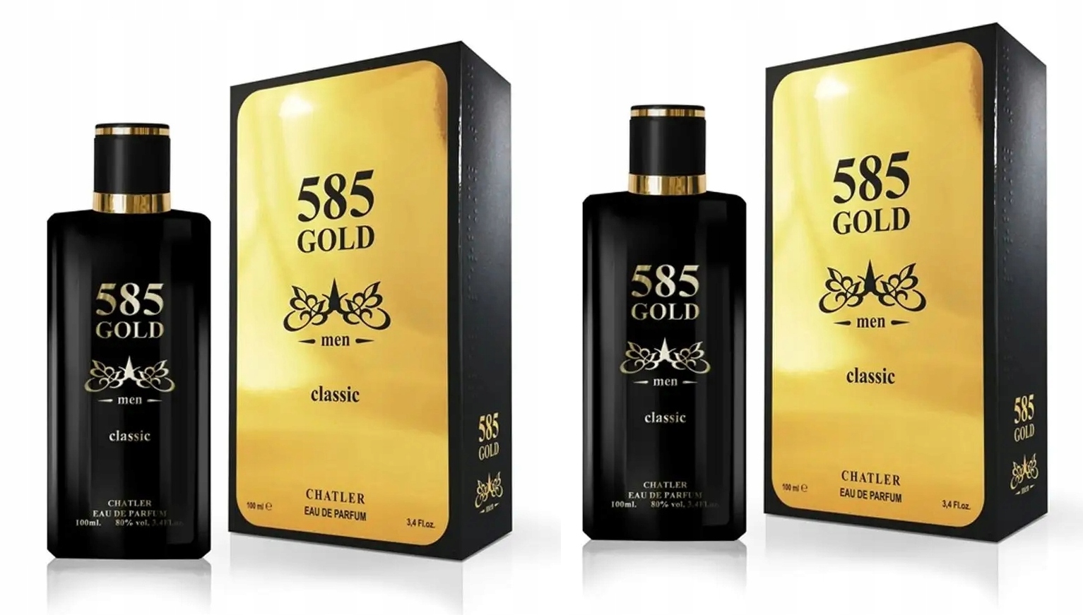 Chatler 585 Men Gold 2x100ml Edp Set