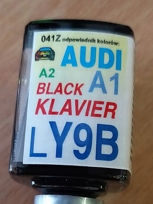 

Zaprawka Lakiernicza Audi Y9B LY9B black klavier