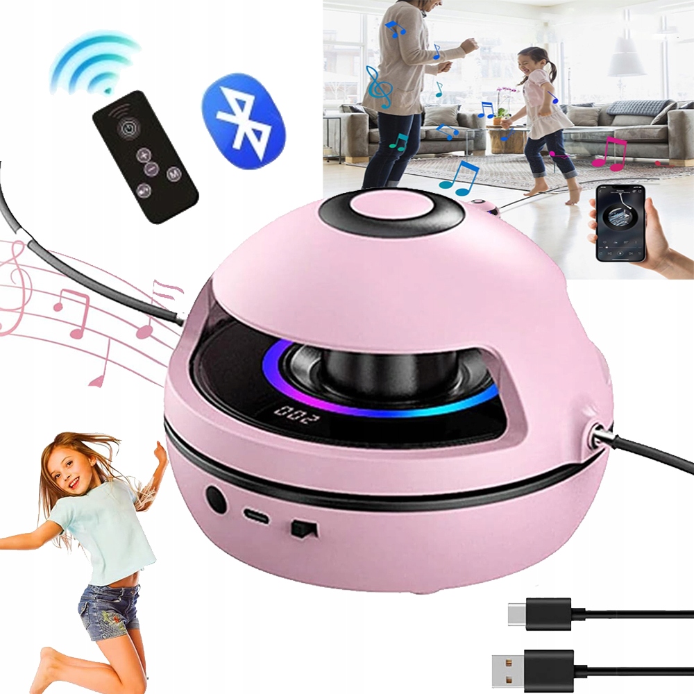 Švihadlo pro děti Led Inteligentní Švihadlo S Bluetooth Reproduktorem Doma