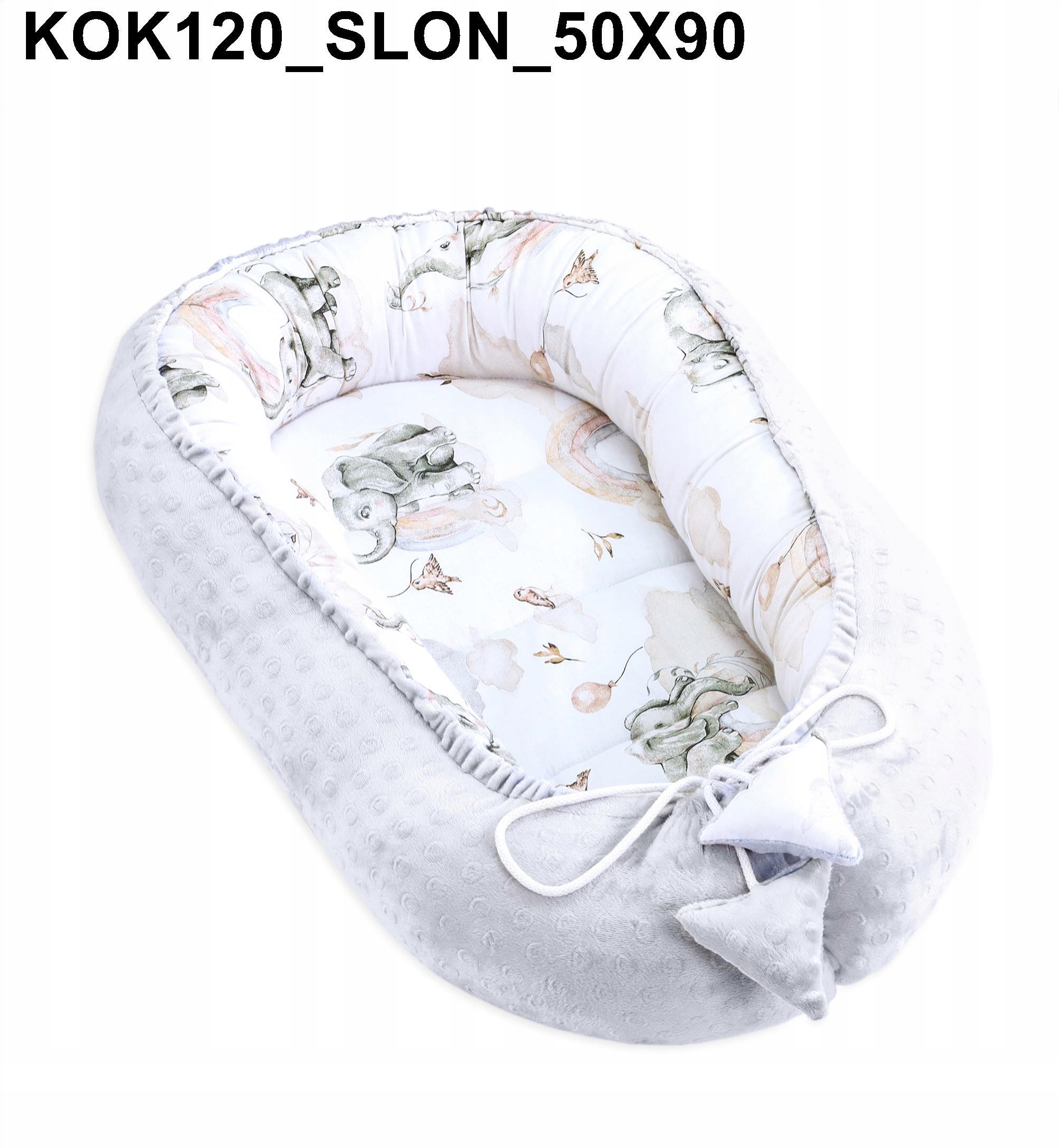 KOKON NIEMOWLĘCY GNIAZDO KOJEC 50X90 Długość zewnętrzna 90 cm