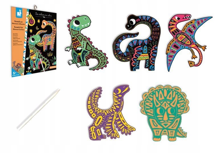 Zestaw kreatywny Wydrapywanka Dinozaury Janod Marka Janod