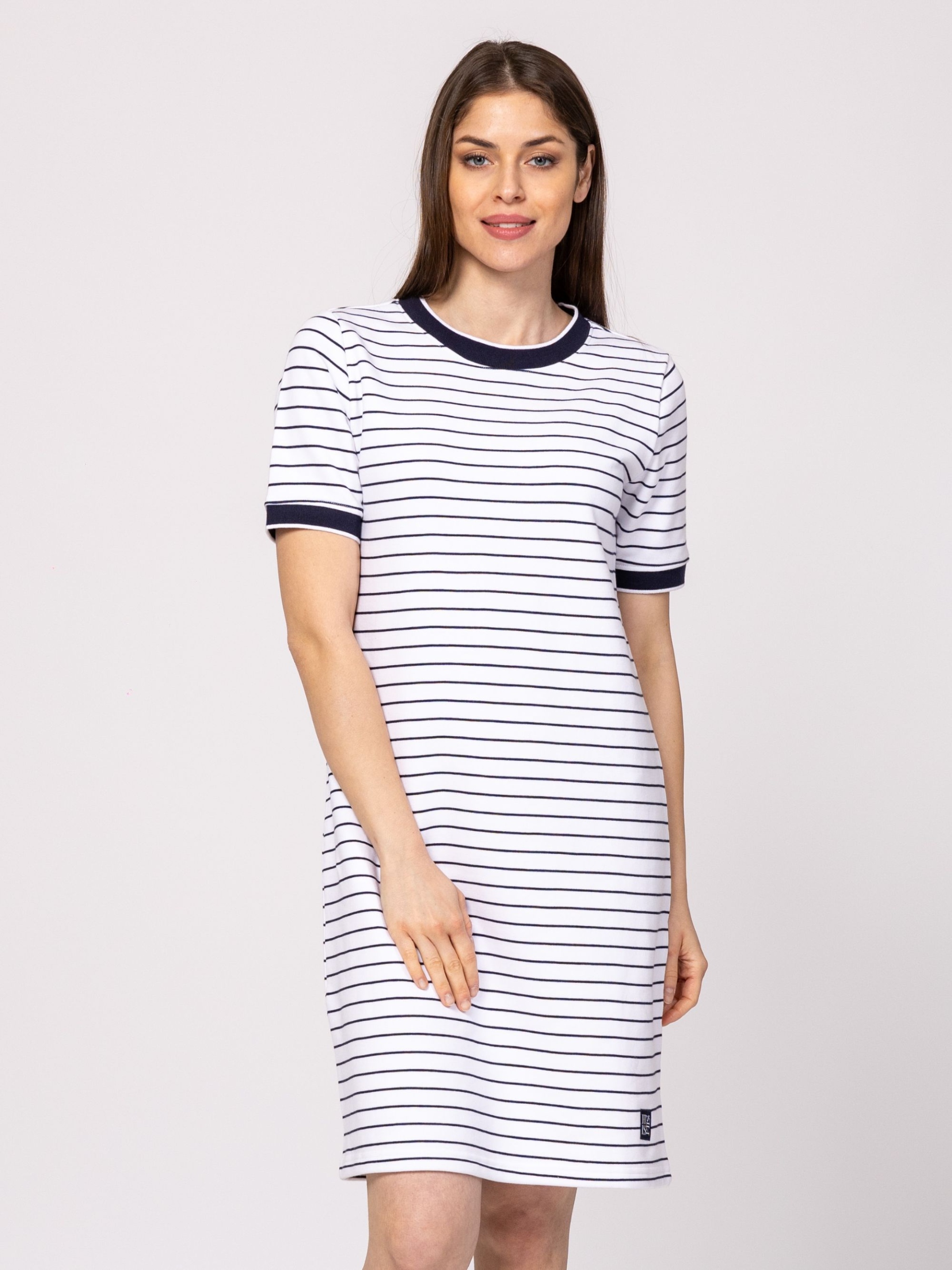 Šaty Heavy Tools Sierra s pruhy, velikost Xs