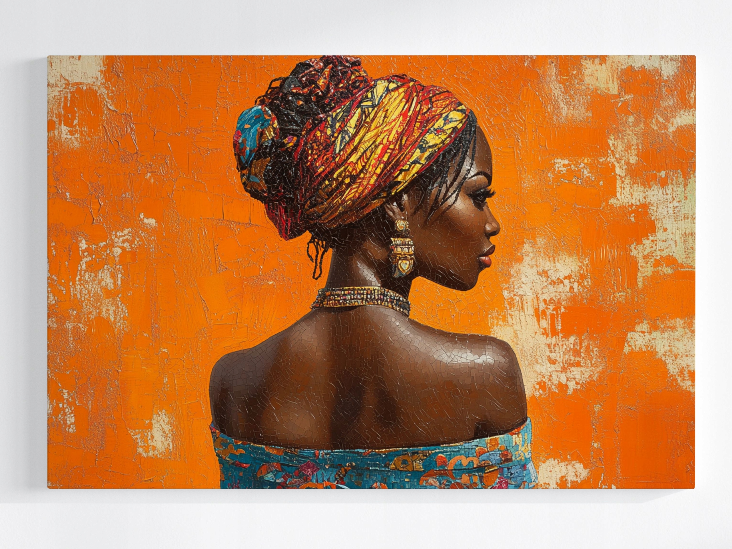 Obraz Na Plátně Canvas Portrét Žena Postava Dívka Afričanka 120x80