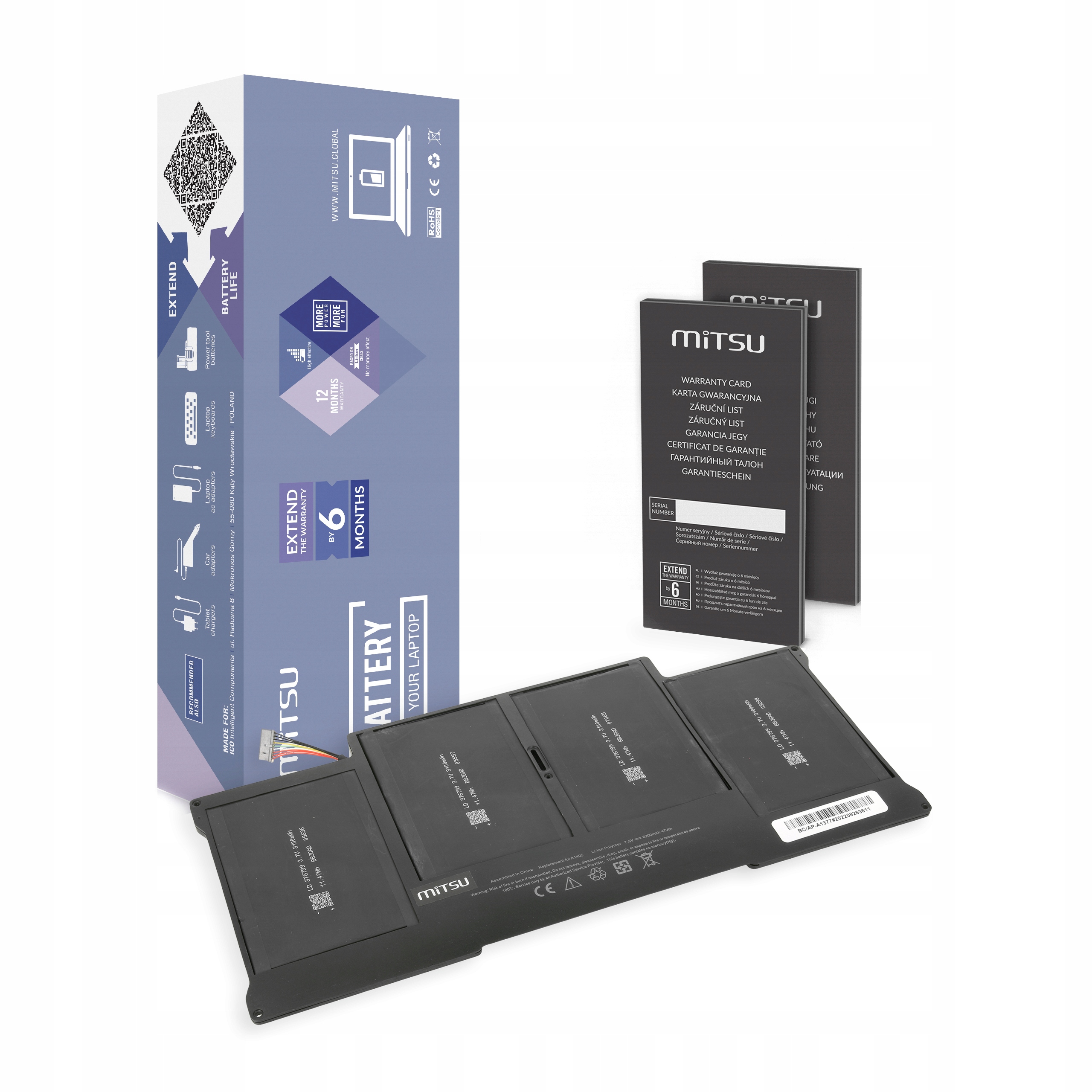 

Bateria A1377 do Apple MacBook Air 13 A1496 A1405