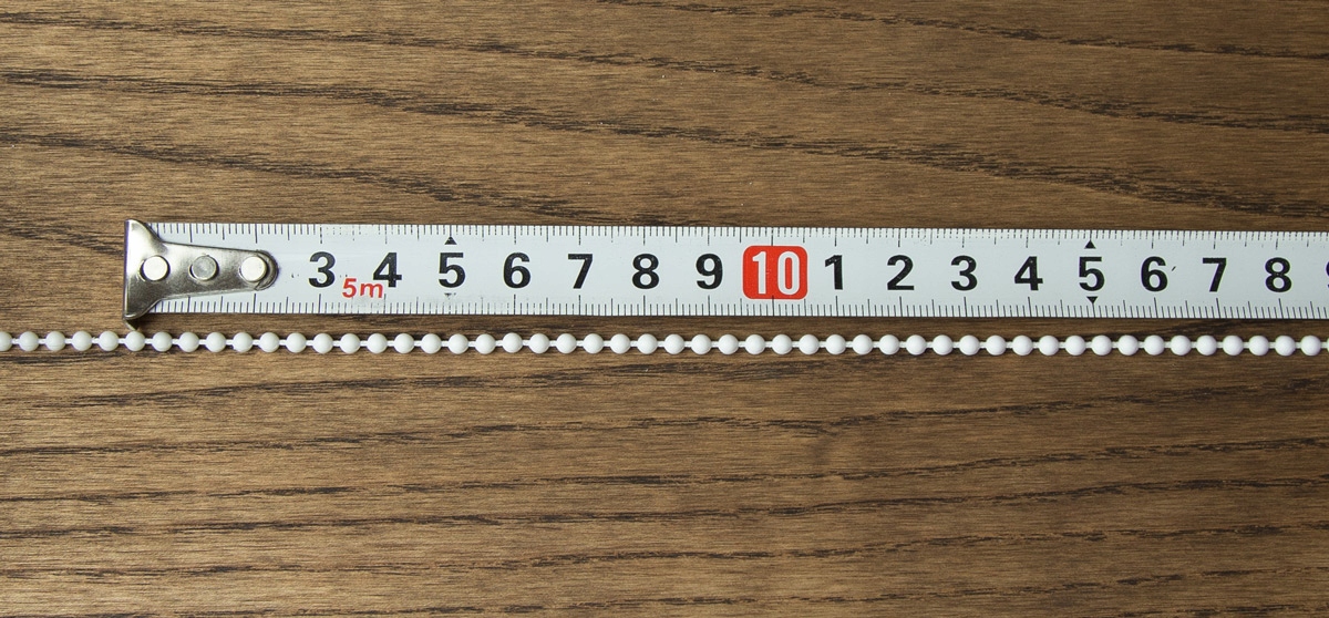 Łańcuszek kulkowy DO ROLET 3,2mm MOCNY 10mb Rodzaj łańcuszek