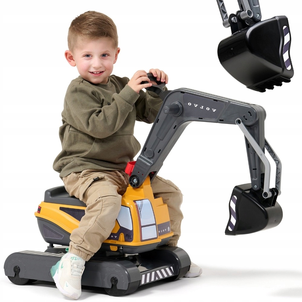 Jeździk Pchacz Koparka Przegubowa Obrotowa Volvo Ruchoma Łyżka Schowek Falk