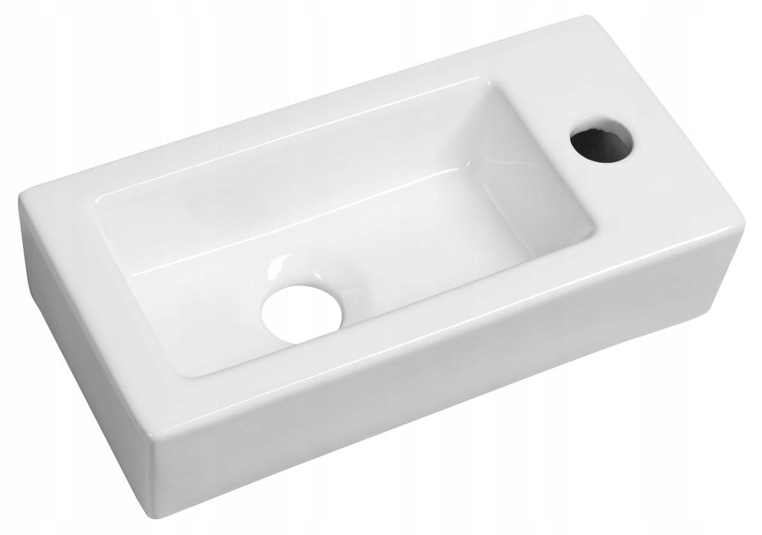 Sapho Zoe keramické umývadlo pravé 37x9x18 cm AR495