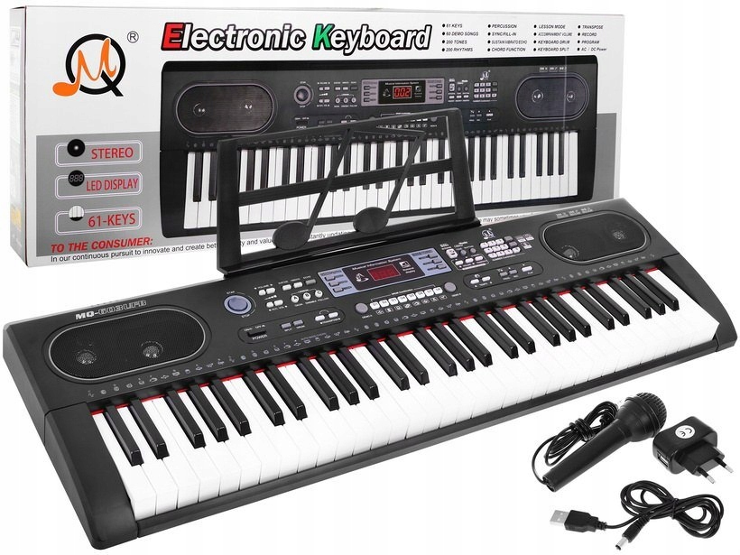 

Keyboard organy do nauki gry 61 klawiszy Mq 603