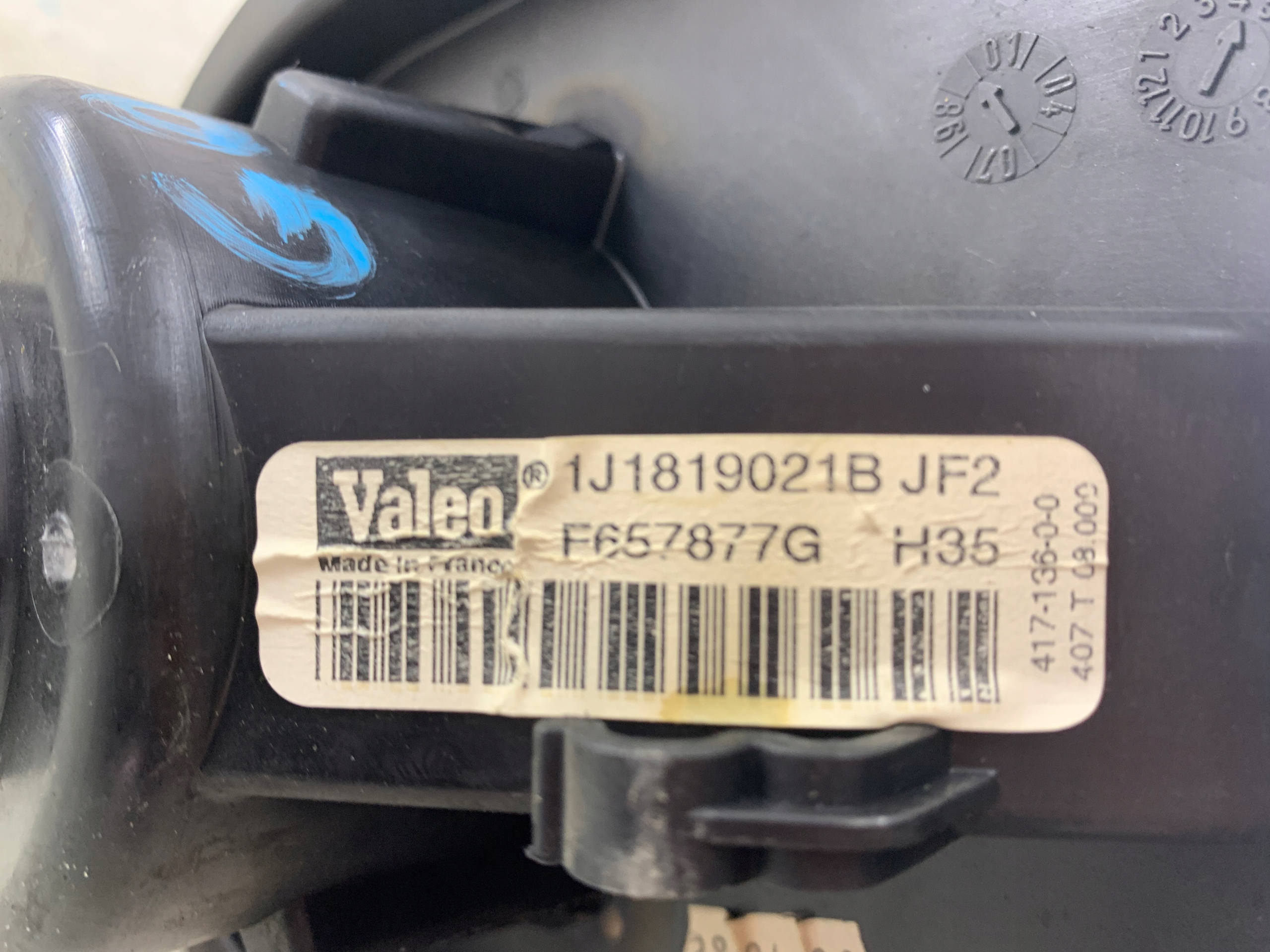 VW GOLF IV AUDI A3 8L heating air conditioning devices 1J1819021B