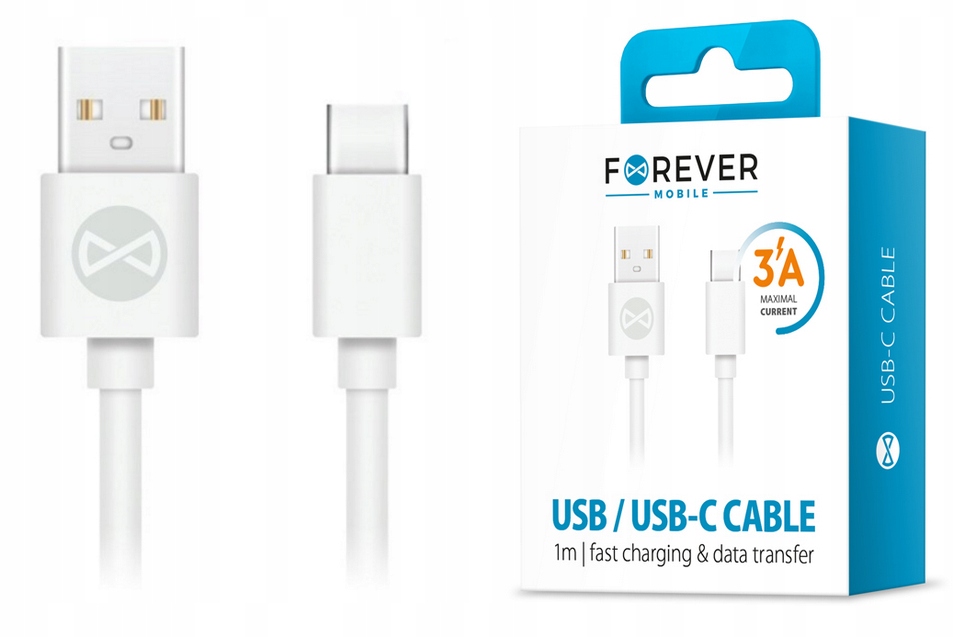

Kabel Usb C 1m Przewód do Ładowarki 3A Ładowania