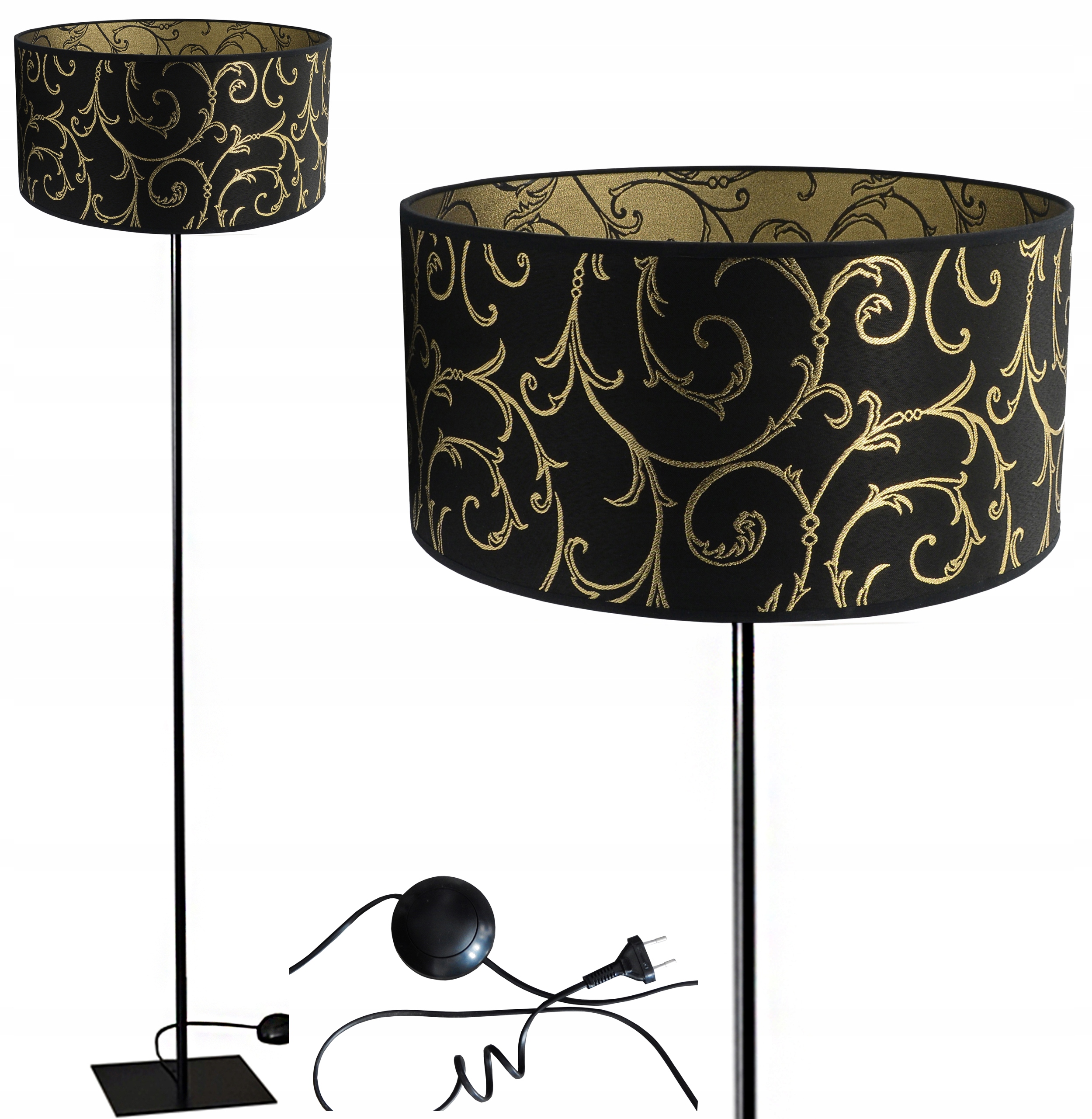 Led Stojací Lampa E27 Stínidlo 35 CM Obývací Pokoj Ložnice Pokoj Hala Obývací Pokoj