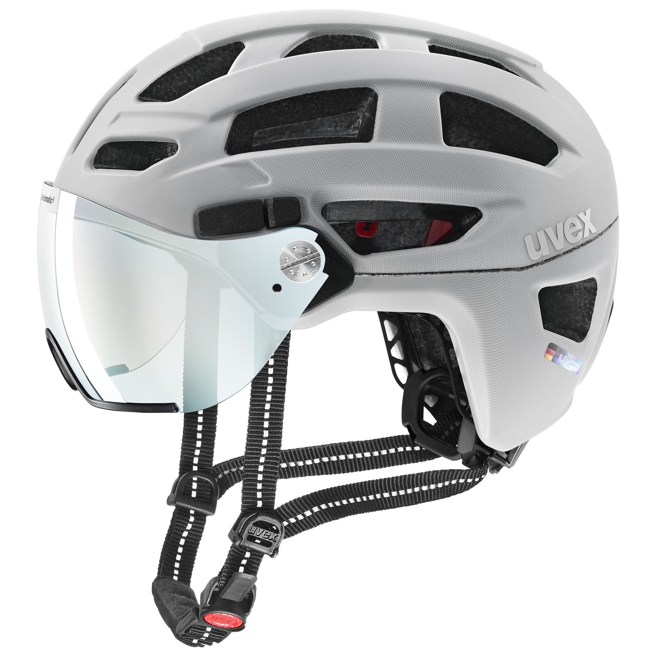 Cyklistická přilba Uvex Finale Visor Vario Papyrus Matt L 56-61 cm S1-3