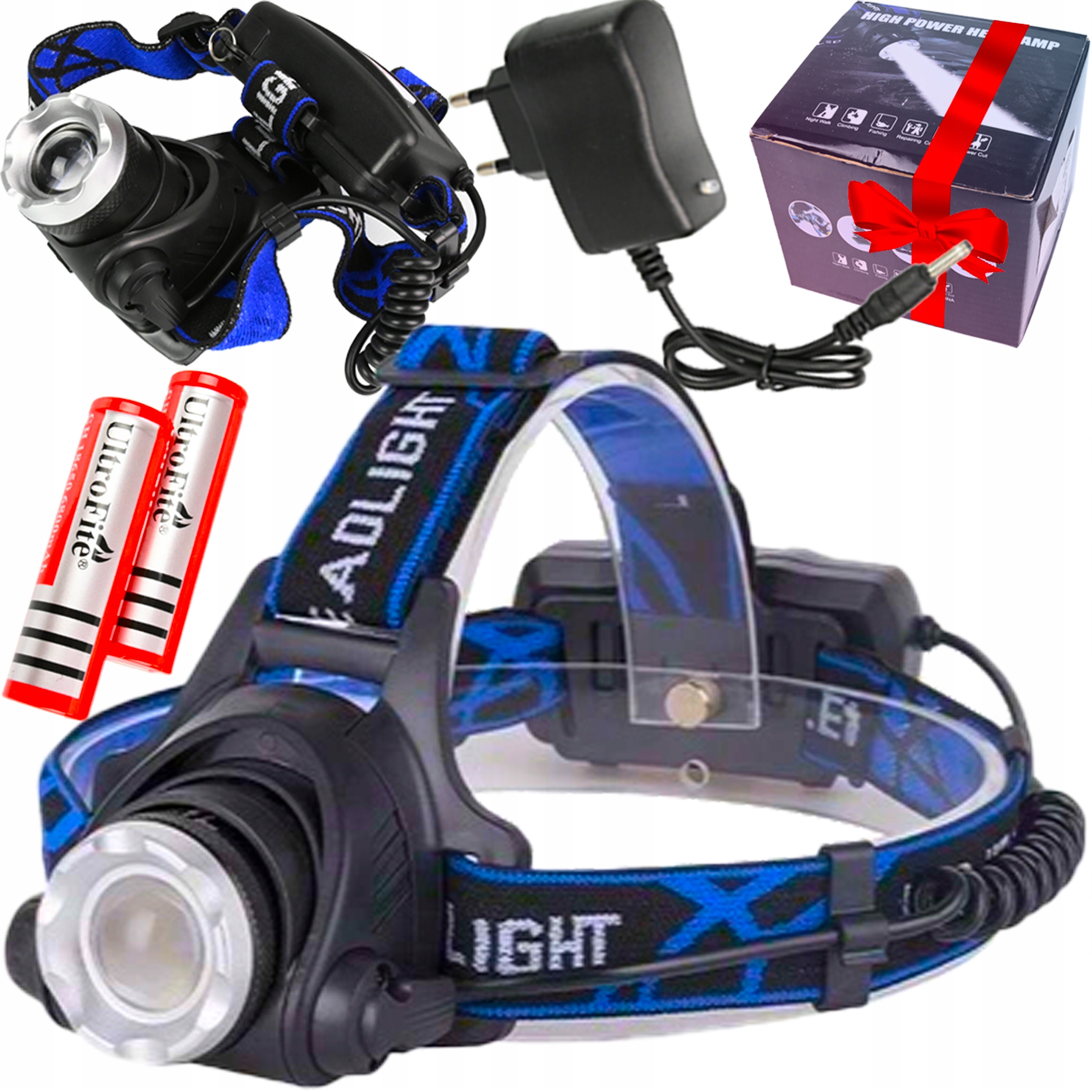 СВЕТОДИОДНЫЙ НАЛОБНЫЙ ФОНАРЬ С ЗУМОМ ПРЕМИУМ-КЛАССА