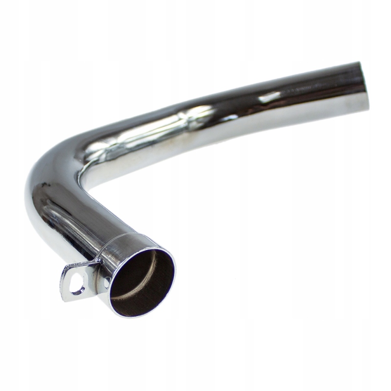 Kolanko wydechowe WSK175 175 W2-A - jednoramówka Chrom - Duells Numer katalogowy części 026250