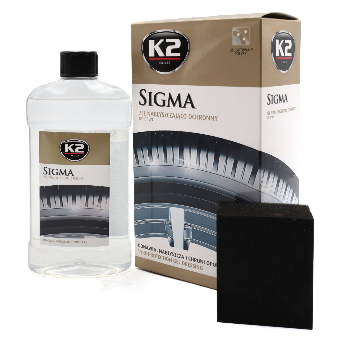

Żel do Nabłyszczania Opon K2 Sigma 500ml
