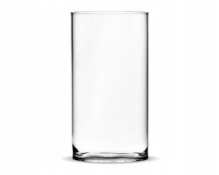 

wazon szklany cylinder świecznik tuba h30 d15