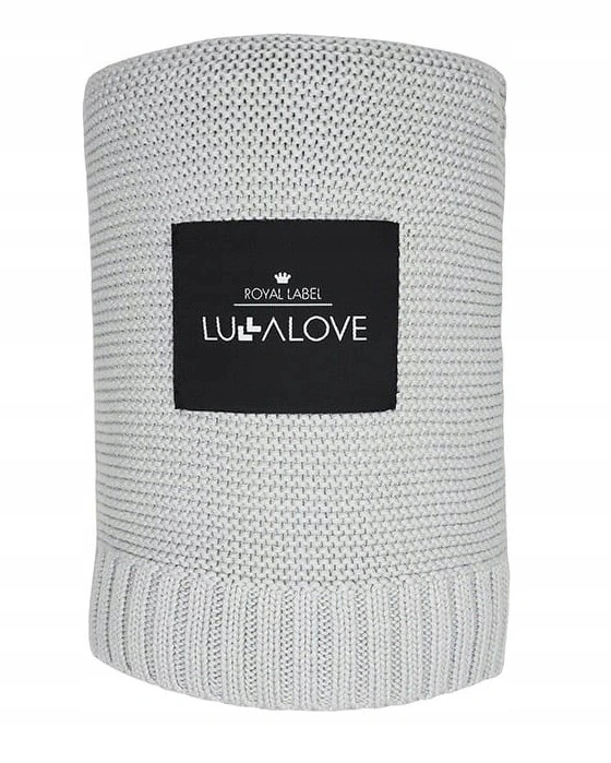 

Bambusowy kocyk Glamour Gray 120x100 cm Lullalove