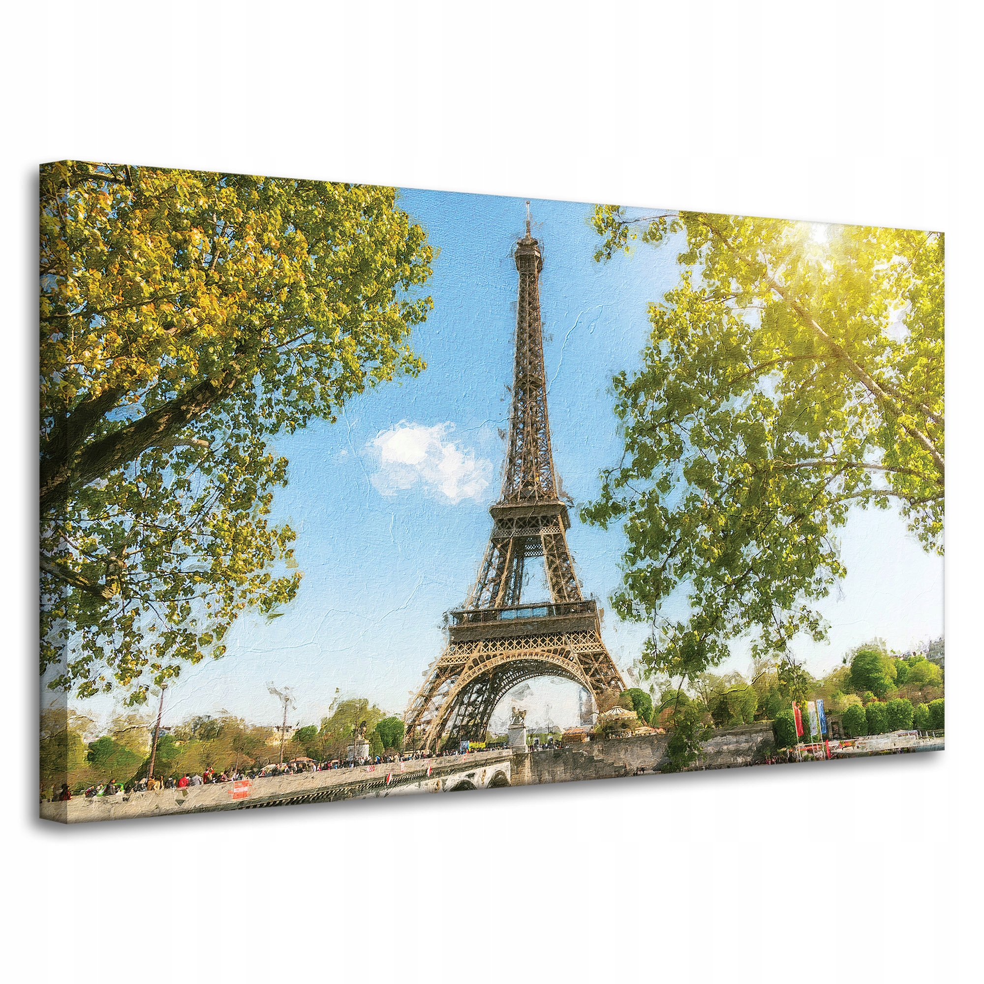 Obraz na plátně Eiffelova věž Paříž Francie Léto 100x60 cm