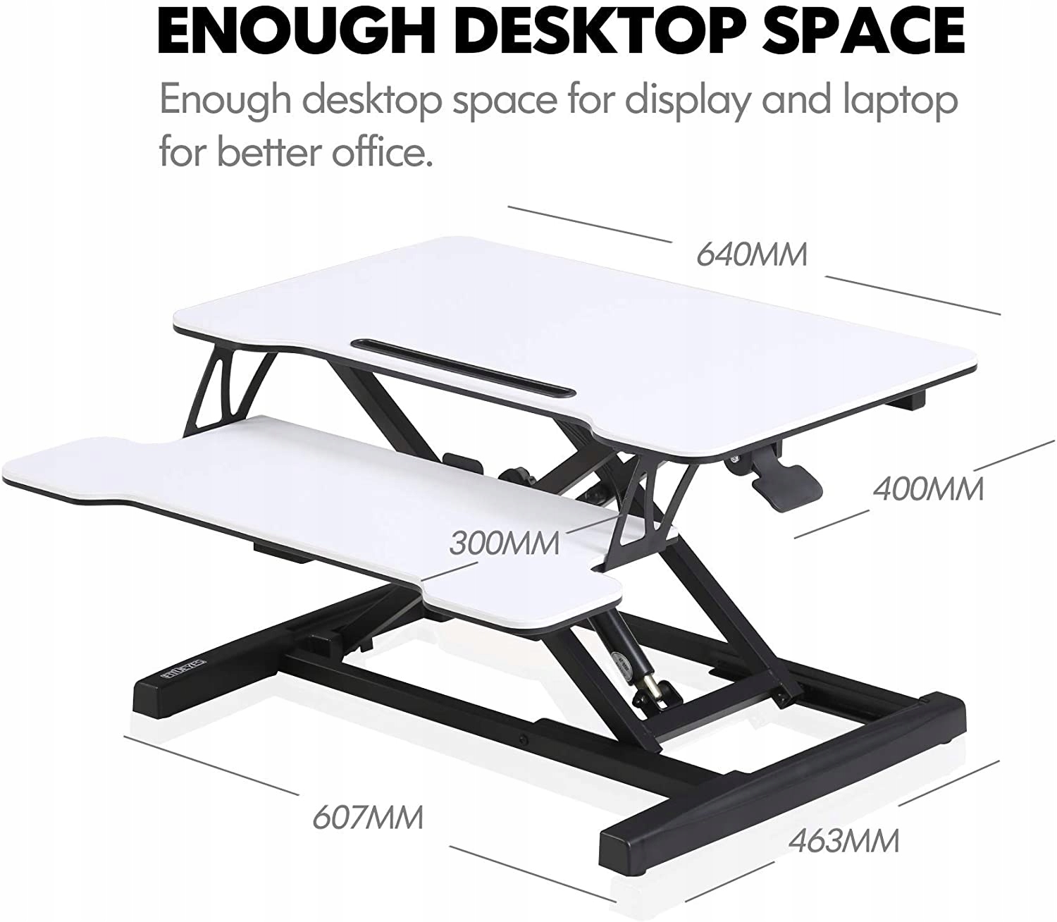 STOLIK POD LAPTOPA ROZKŁADANY REGULACJA BIAŁY 64CM Marka Fitueyes