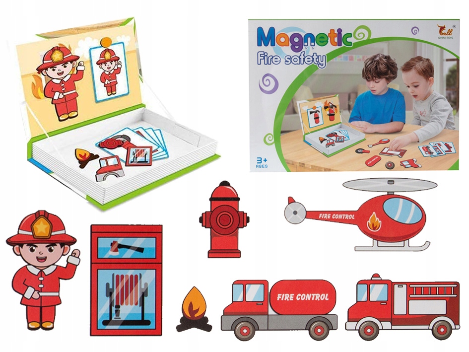 

Puzzle Układanka Magnetyczna Straż Pożarna Askato