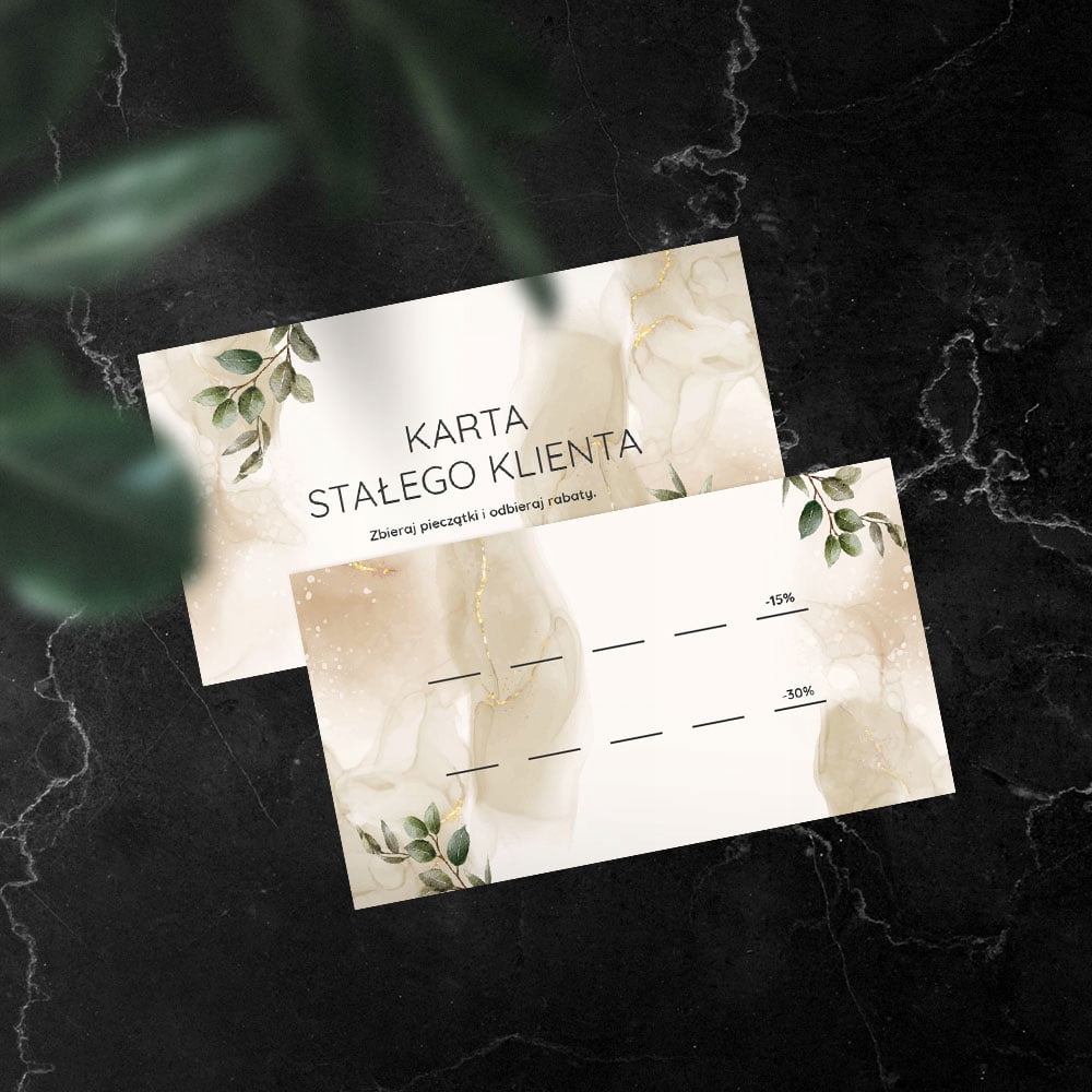 Karty Stałego Klienta - Personalizowane Z Nagrodami Marka inny